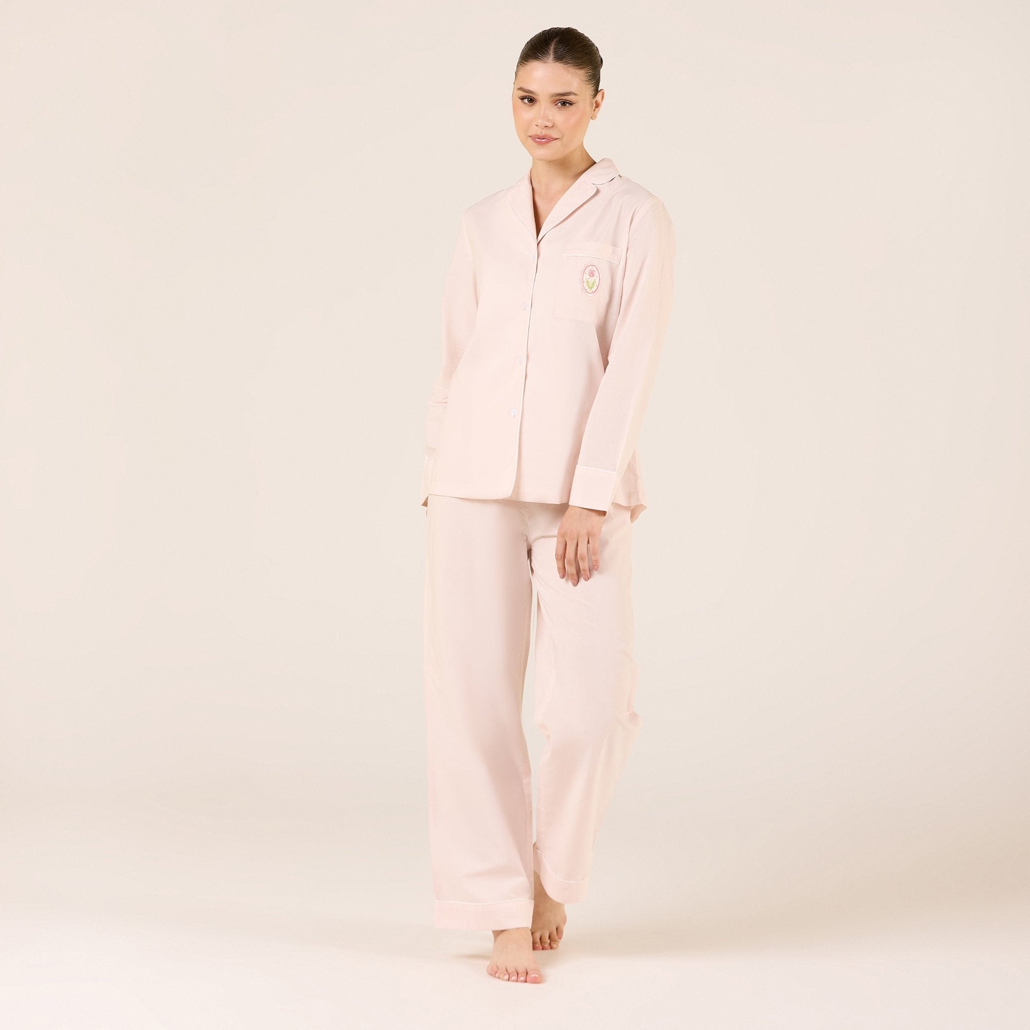 Cotton Wide Leg Elastic Waist Pants - shopaleena