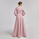 Crepe A-Line Gown - shopaleena