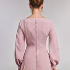 Crepe A-Line Gown - shopaleena