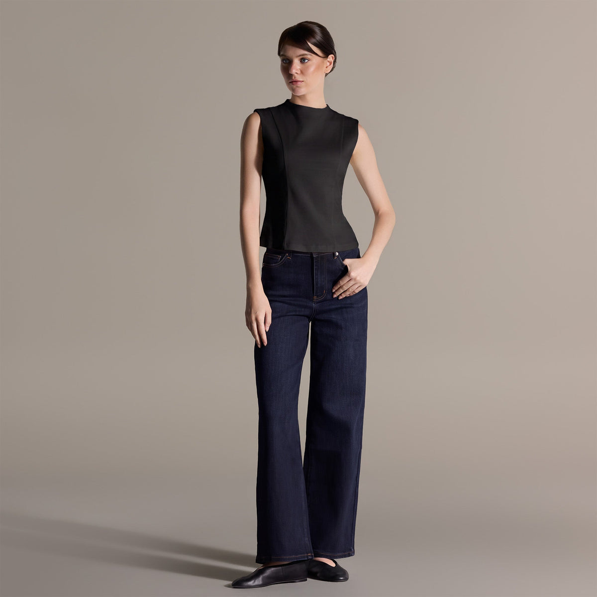 Crew Neck Cotton Top - shopaleena