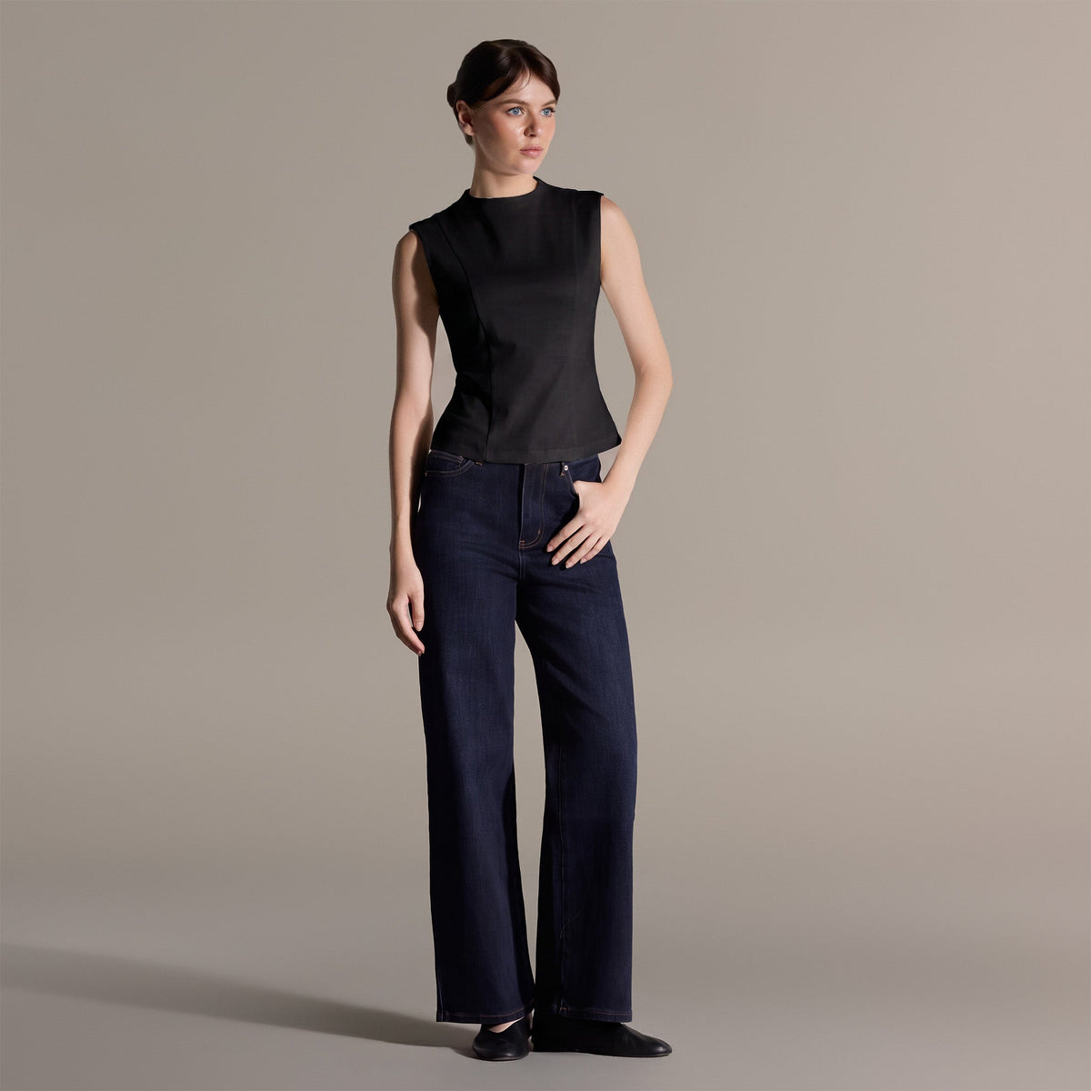 Crew Neck Cotton Top - shopaleena