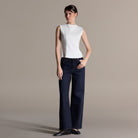 Crew Neck Cotton Top - shopaleena