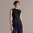 Crew Neck Cotton Top - shopaleena