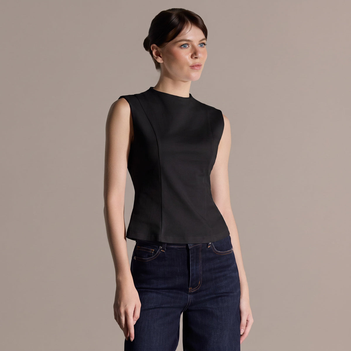 Crew Neck Cotton Top - shopaleena