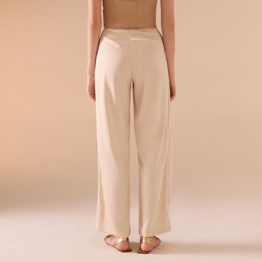 Crossed Hip Wide Leg Pant - shopaleena