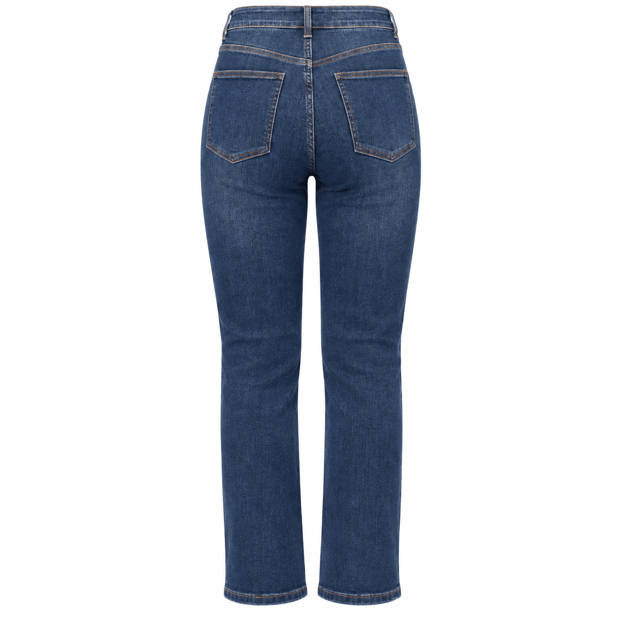 Dark Blue Straight Leg Jeans - shopaleena