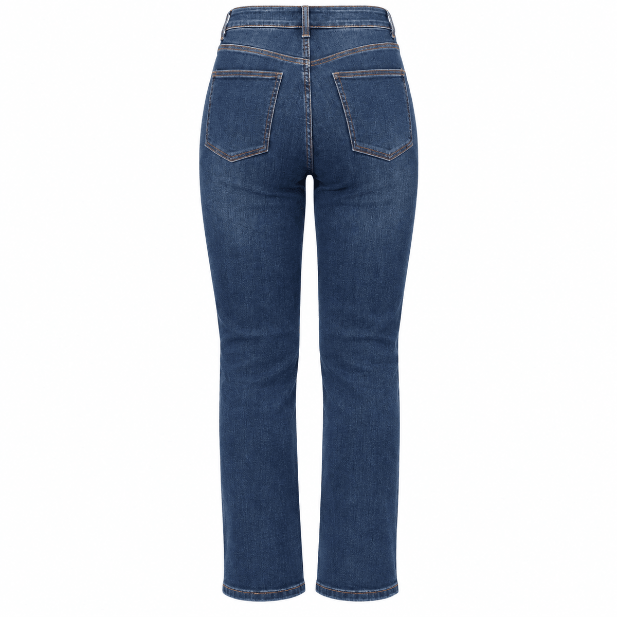Dark Blue Straight Leg Jeans - shopaleena