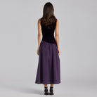 Draped Velvet Midi Dress - shopaleena