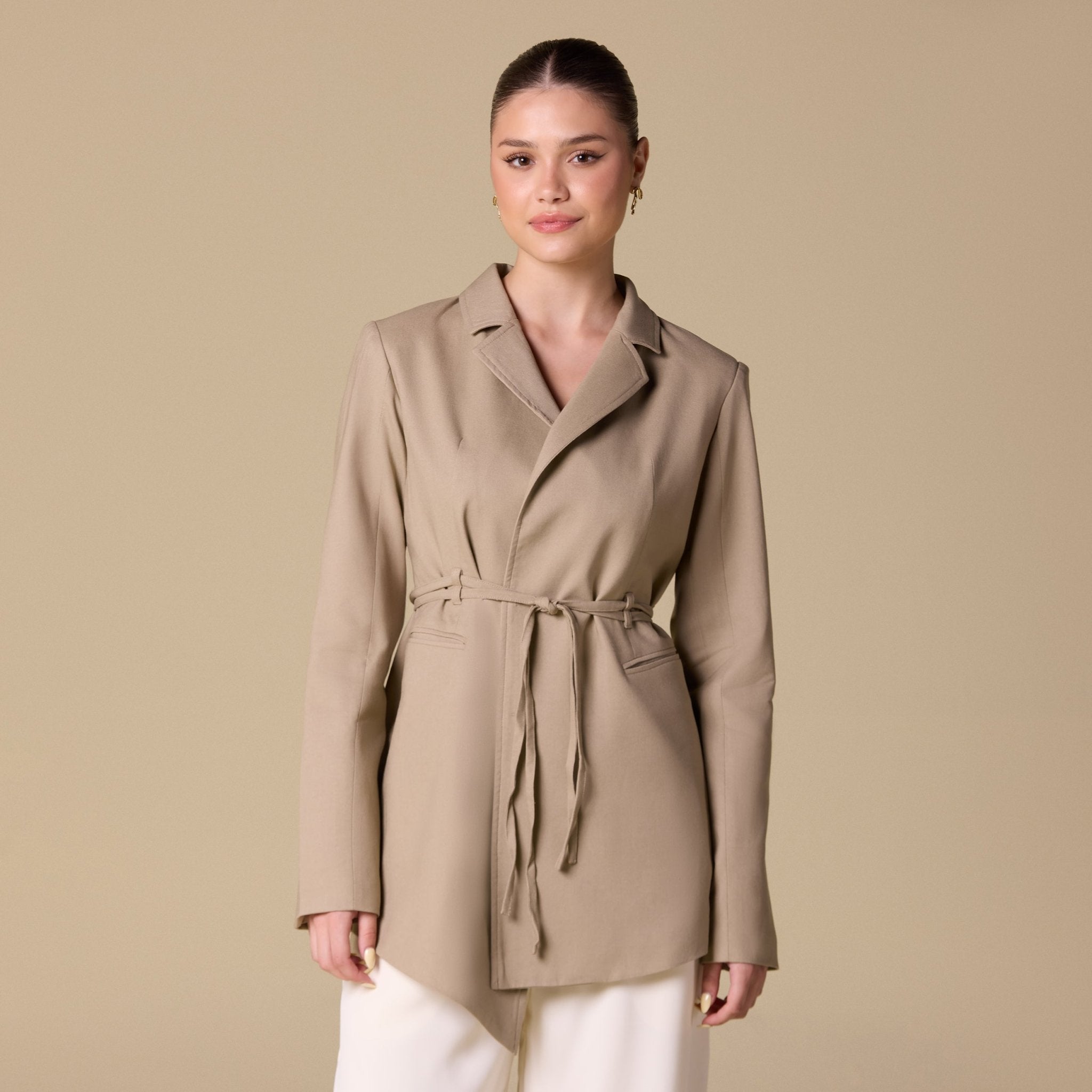 Drop Hem Long Sleeve Top - shopaleena