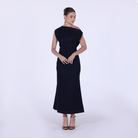 Dropped Shoulder Midi Dress - shopaleena