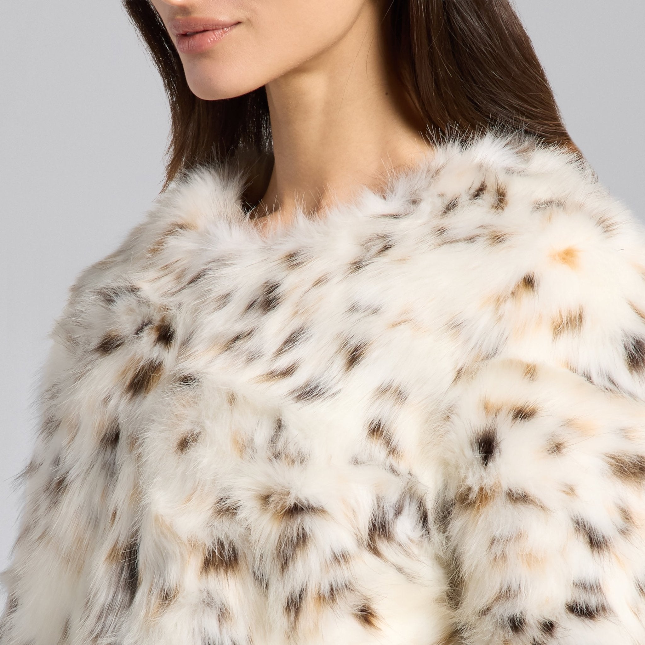 Faux Bobcat Fur Jacket - shopaleena