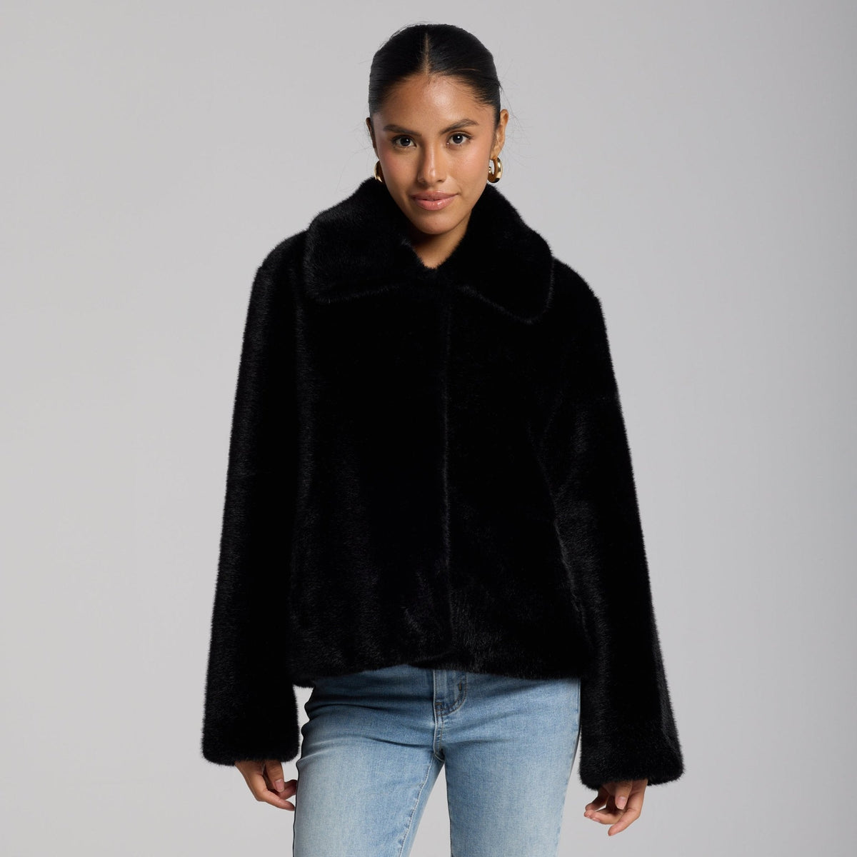 Faux Mink Fur Jacket - shopaleena