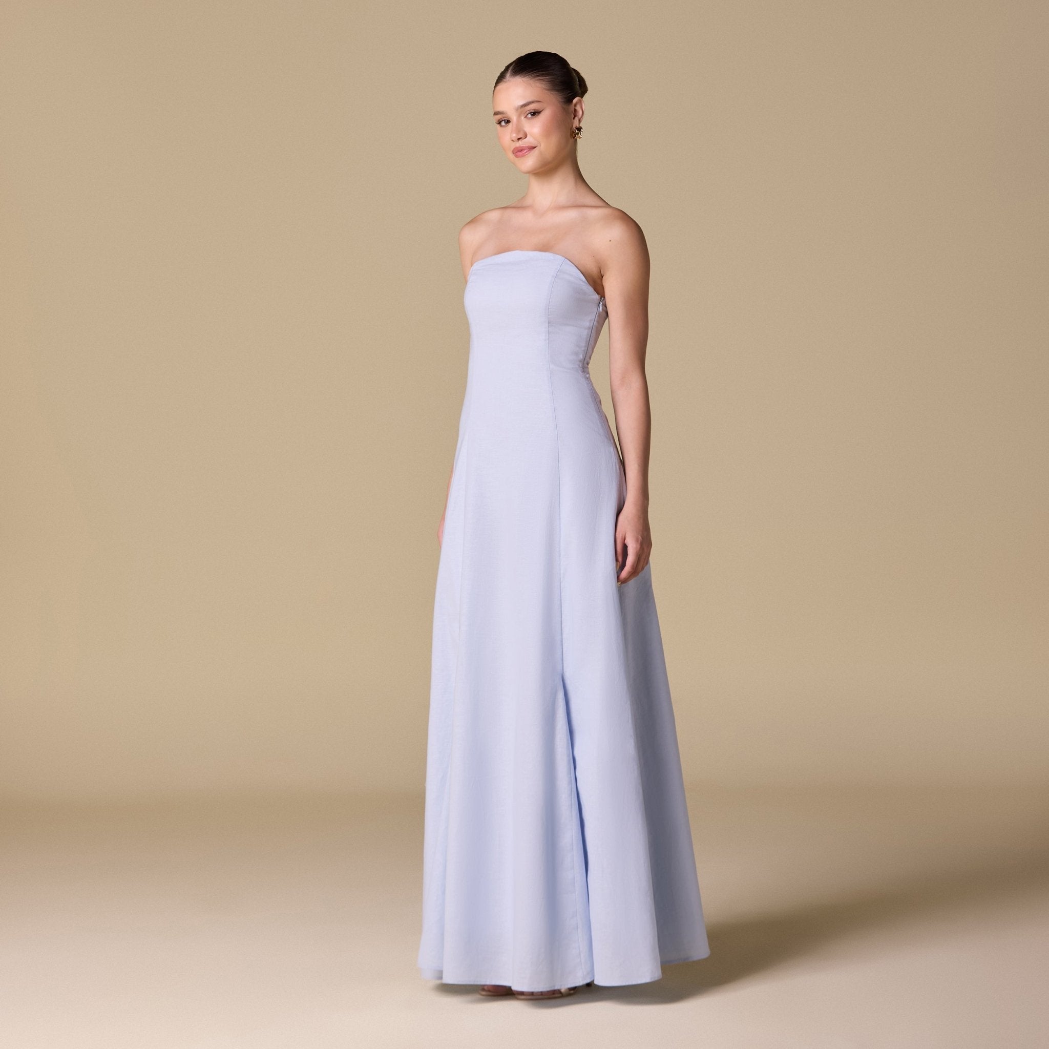 Flared A - Line Dress with Gifted Gathered Off - Shoulder Top - shopaleena