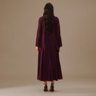 Flared Long Sleeve Chiffon Maxi Dress - shopaleena