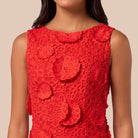 Floral Applique Lace Maxi Dress - shopaleena