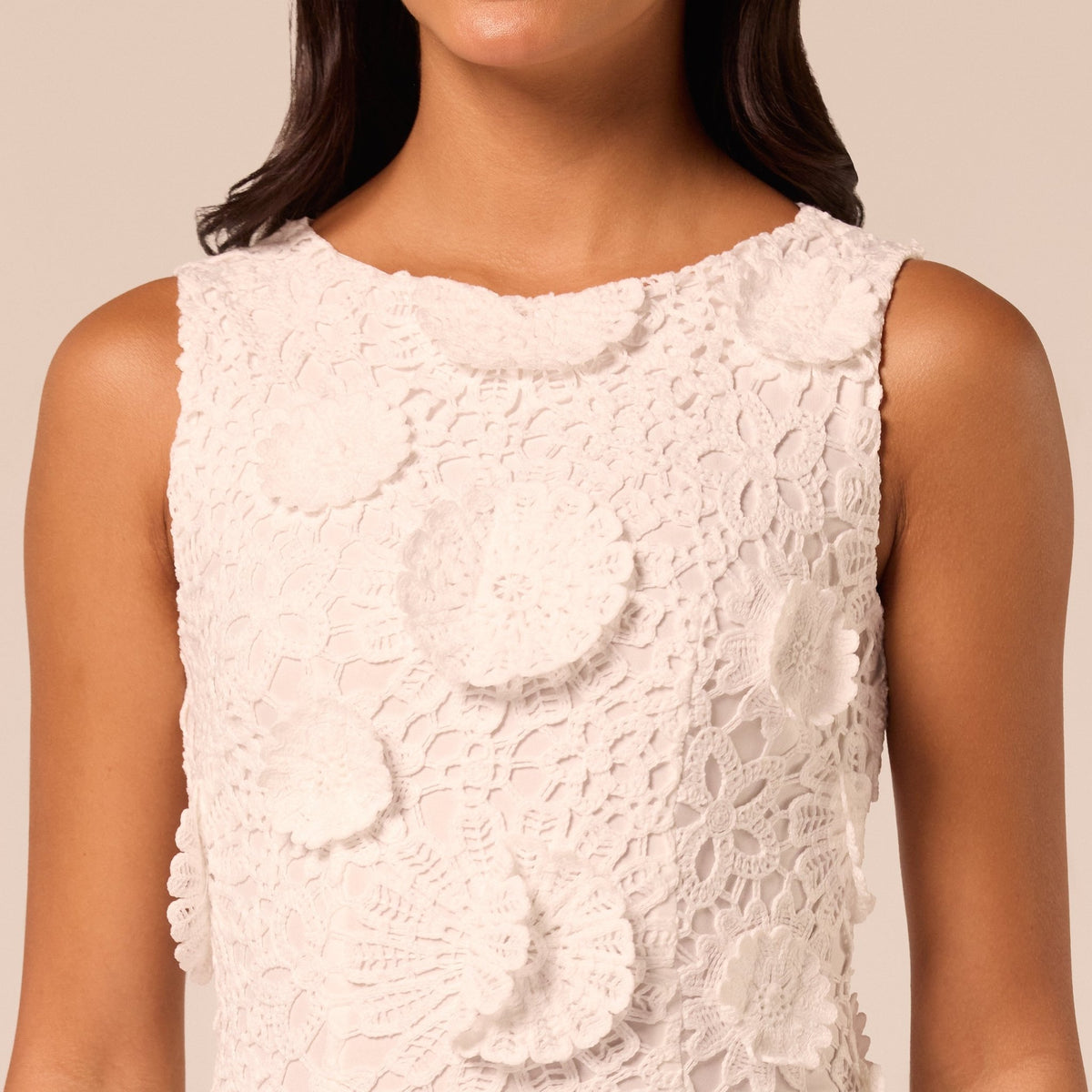 Floral Applique Lace Maxi Dress - shopaleena