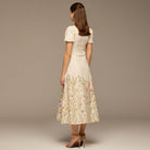 Floral Print Cotton Midi Dress - shopaleena