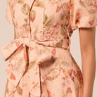 Floral Puff Sleeve Midi Dress - shopaleena