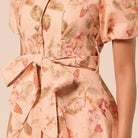 Floral Puff Sleeve Midi Dress - shopaleena