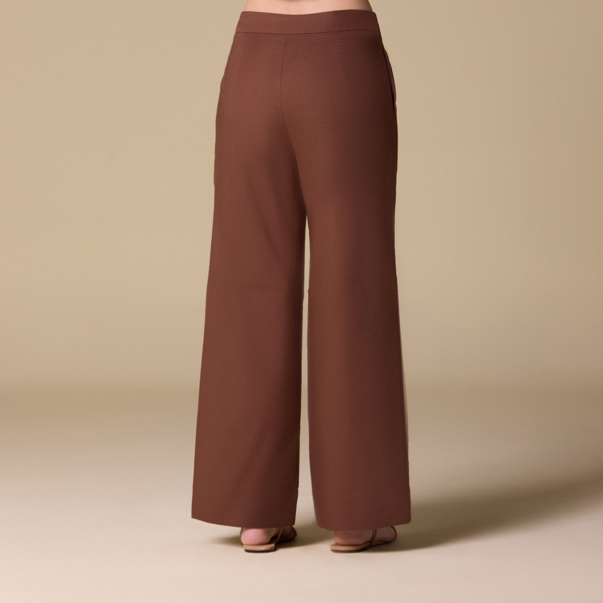 Flowy long sleeve linen top - shopaleena