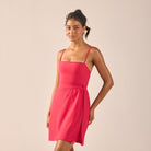 Fuchsia Straight Swim Skirt - shopaleena