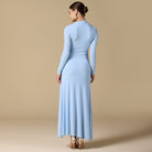 Gathered Chest Flare Midi Dress - shopaleena