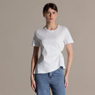 Gathered Side Cotton Blouse - shopaleena