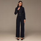 Gold Button Denim Jacket - shopaleena