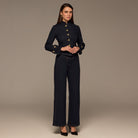 Gold Button Denim Jacket - shopaleena