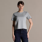 Gray Round Neck T-Shirt - shopaleena