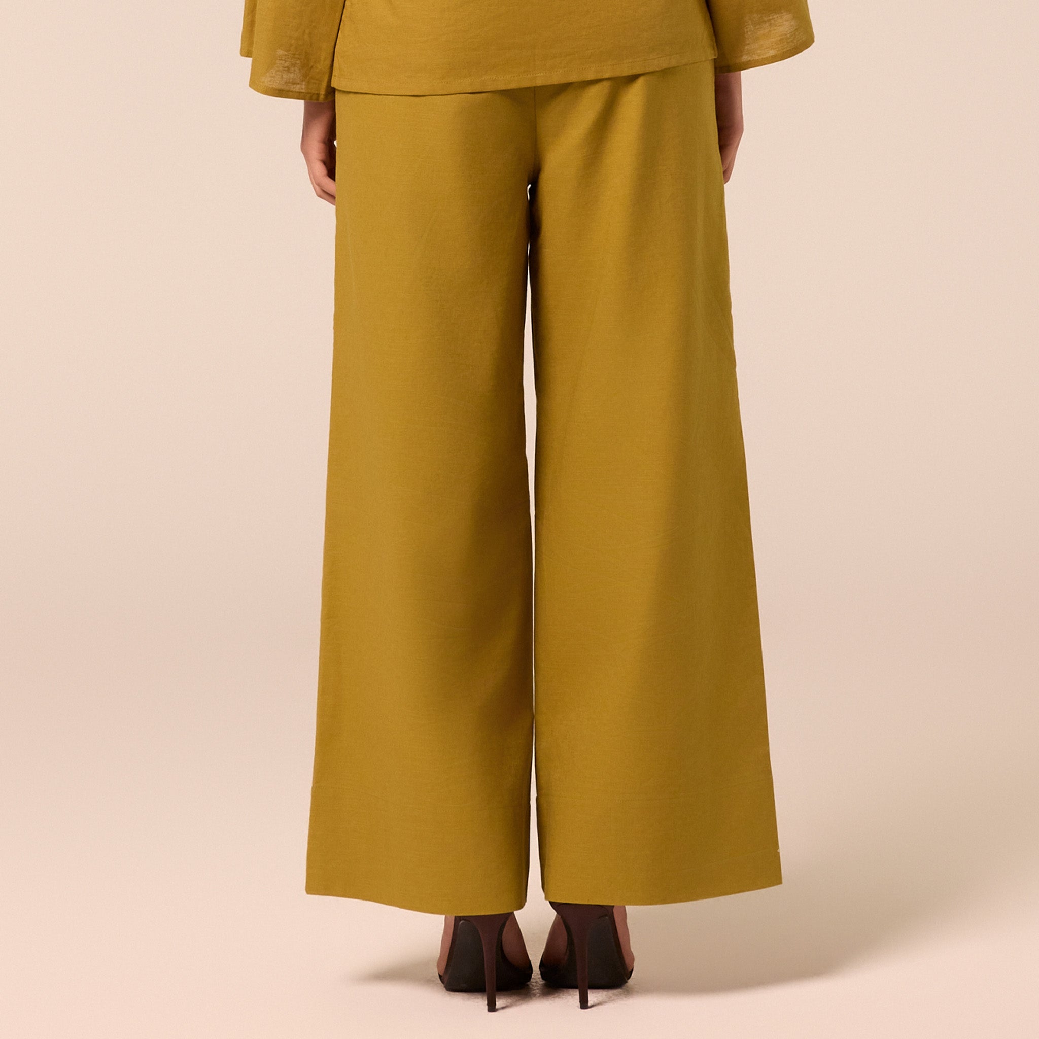 Green Wide Leg Pants - shopaleena