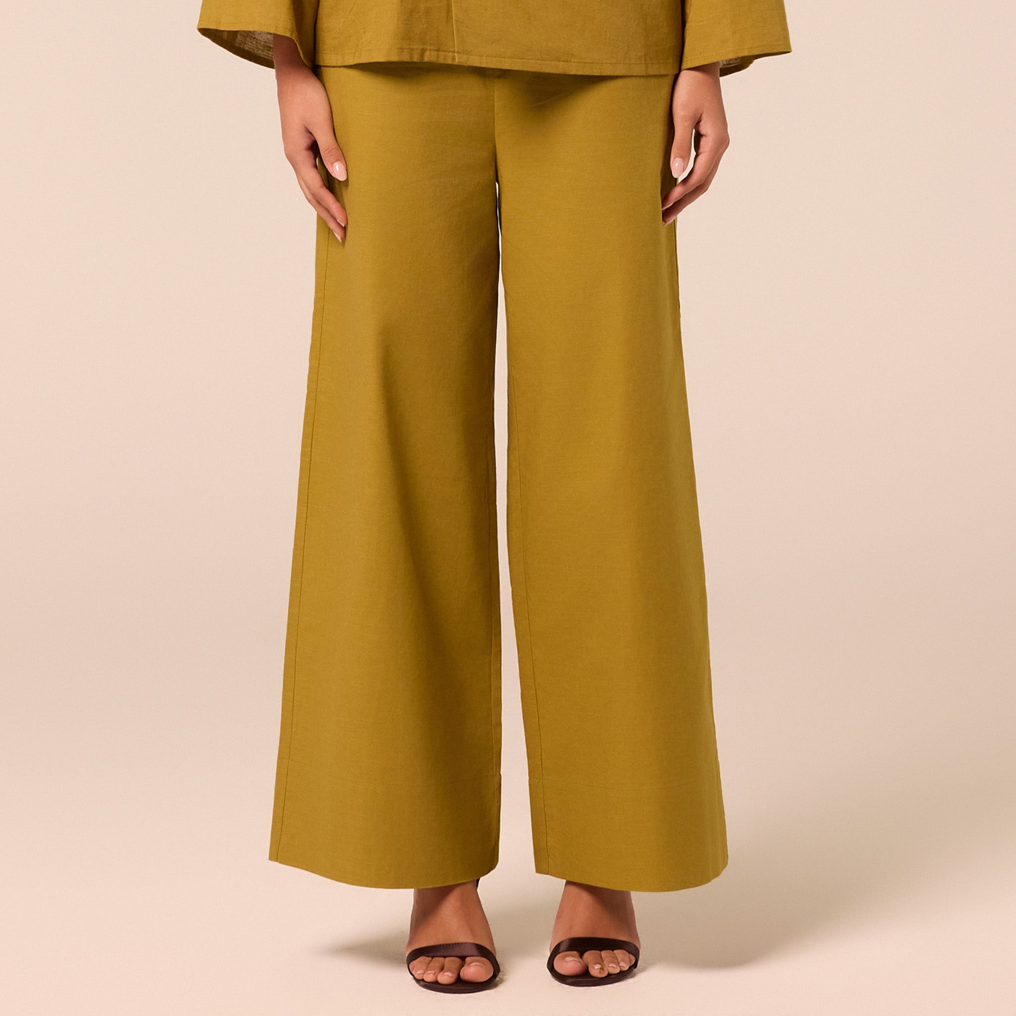 Green Wide Leg Pants - shopaleena