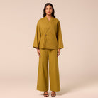 Green Wide Leg Pants - shopaleena