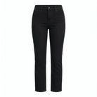 High Waisted Black Straight Leg Jeans - shopaleena