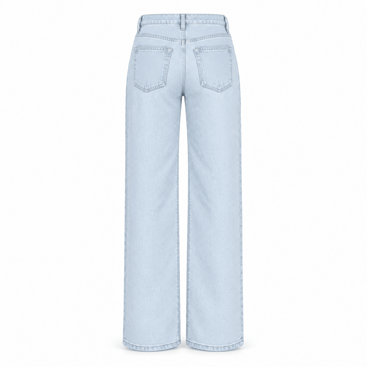 High Waisted Light Blue Wide Leg Jeans - shopaleena
