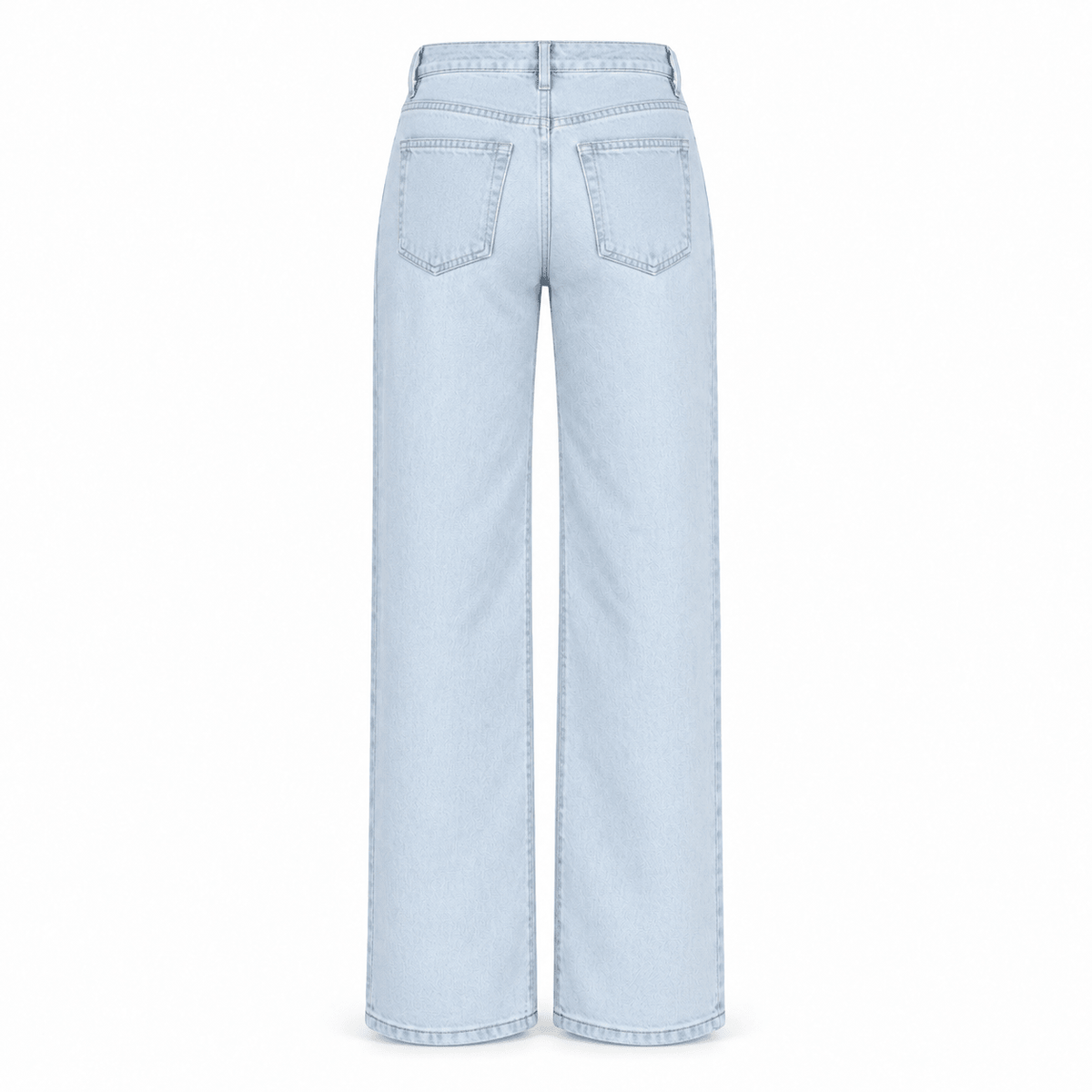 High Waisted Light Blue Wide Leg Jeans - shopaleena