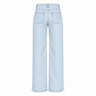 High Waisted Light Blue Wide Leg Jeans - shopaleena