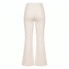 High Waisted White Flare Jeans - shopaleena