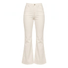 High Waisted White Flare Jeans - shopaleena