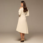 Ivory Asymmetric Off Shoulder Maxi Dress - shopaleena