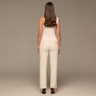 Ivory One Shoulder Crepe Blouse - shopaleena