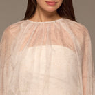 Ivory Pleated A Line Midi Skirt - shopaleena