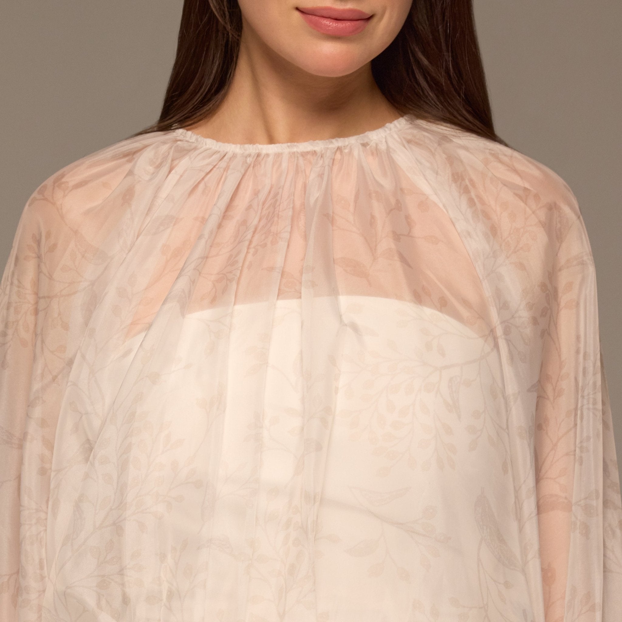 Ivory Pleated A Line Midi Skirt - shopaleena