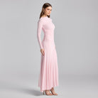 Jersey Asymmetric Neck Midi Dress - shopaleena