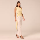 Jersey Top with Side Drape Detail - shopaleena