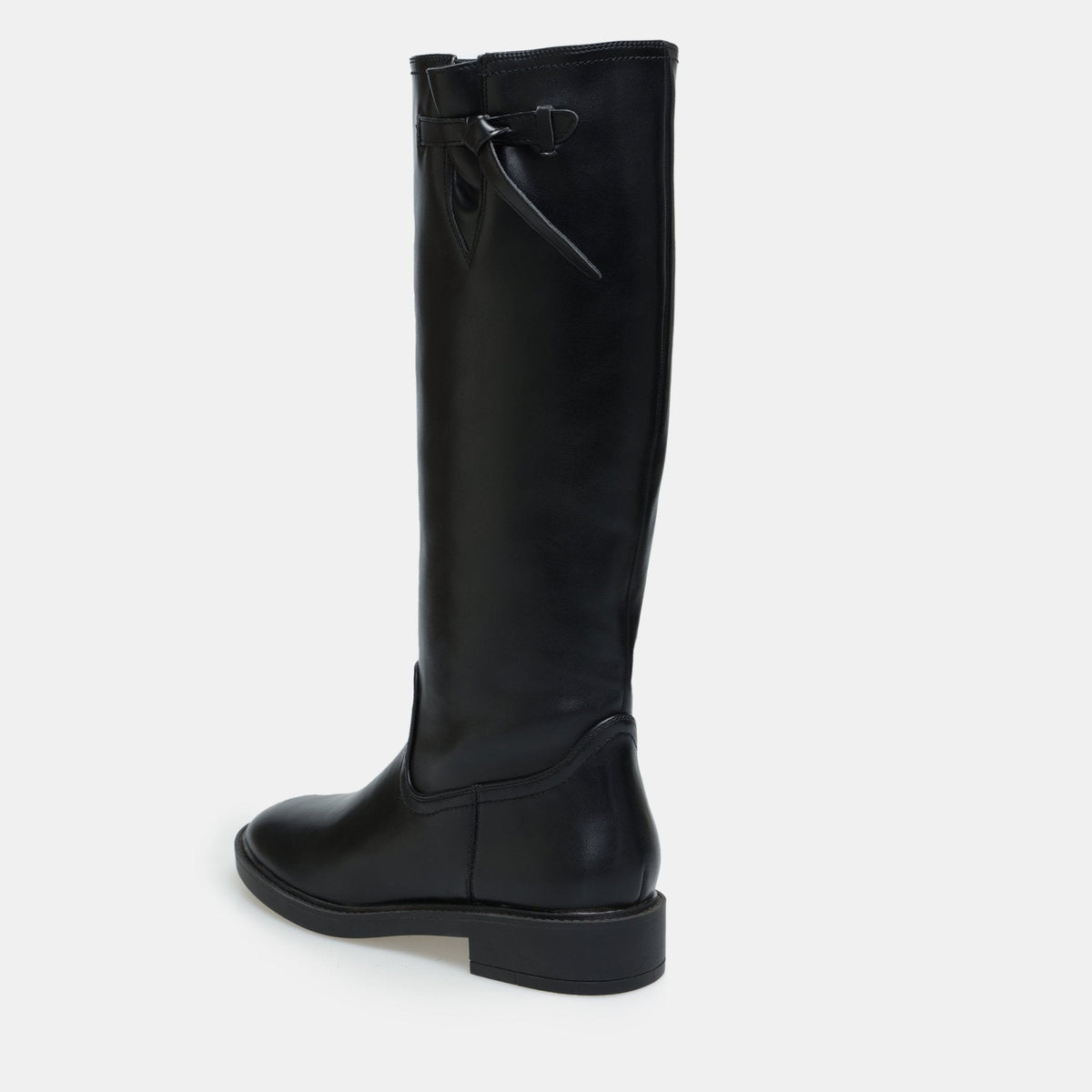 Leather Knee-High Boots - shopaleena