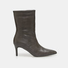 Leather Mid-Calf High Heel Boots - shopaleena