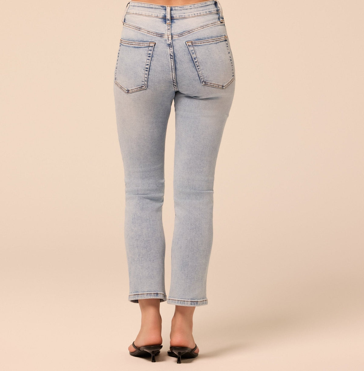 Light Blue Straight Leg Jeans - shopaleena