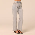 Light Blue Wide Leg Jeans - shopaleena