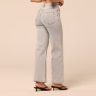 Light Blue Wide Leg Jeans - shopaleena